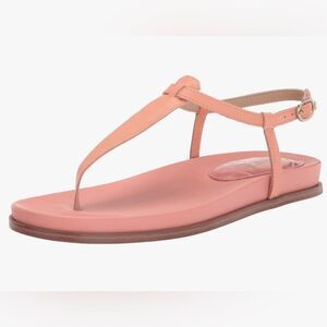 Sam Edelman Pink T-Strap Sandals with Ankle Support